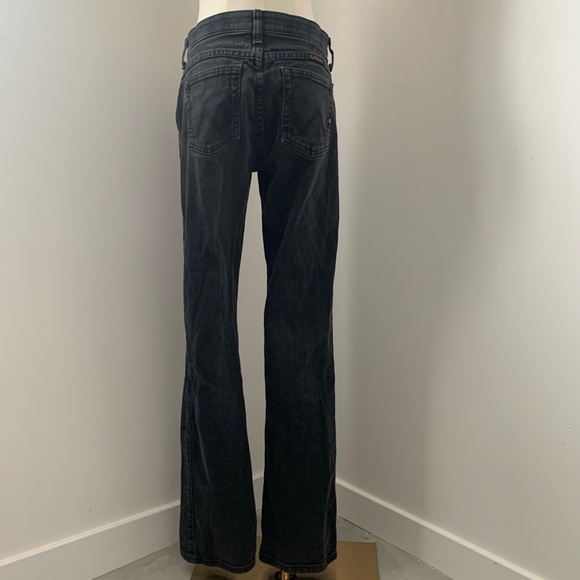 Wrangler Black Q Baby No Back Gap Mid-Rise Boot Cut Riding Jeans - Picture 7 of 14